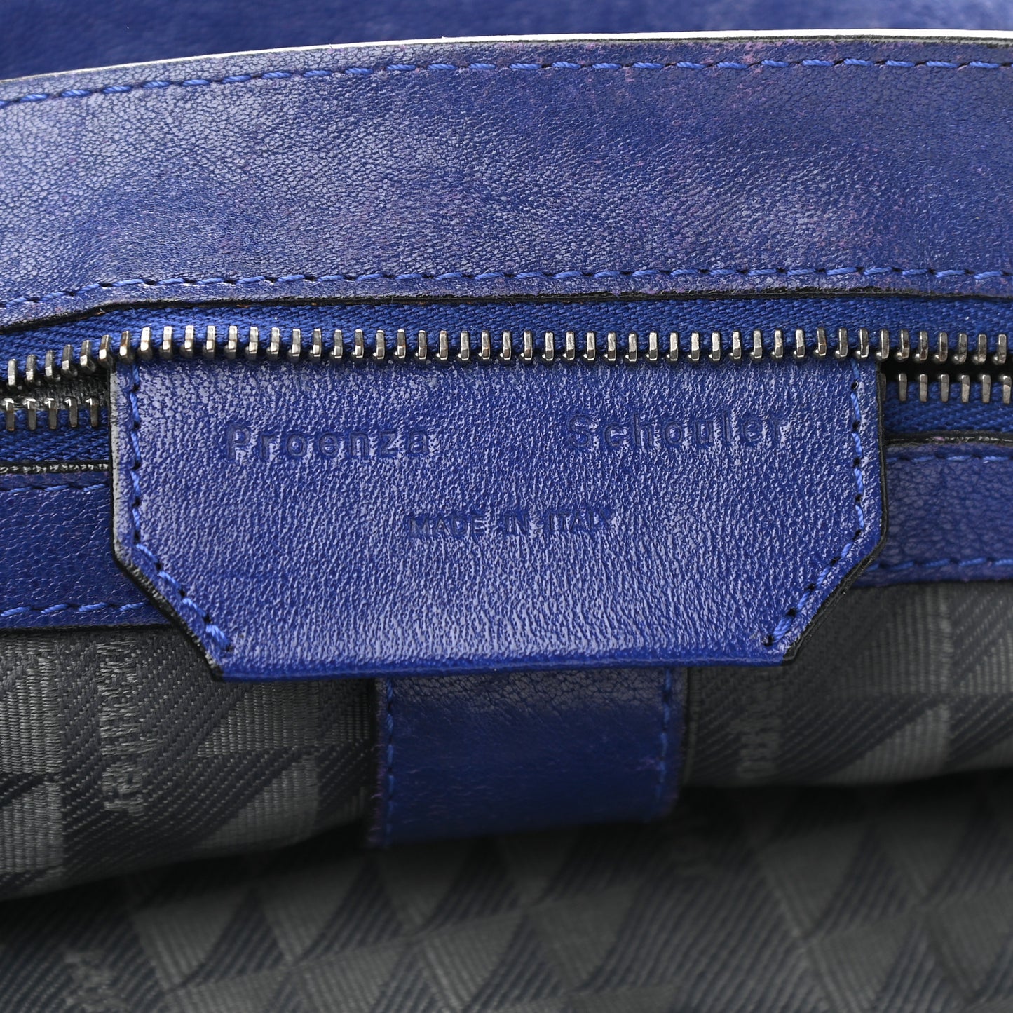 Lambskin Fringe Medium PS1 Satchel Cobalt Blue