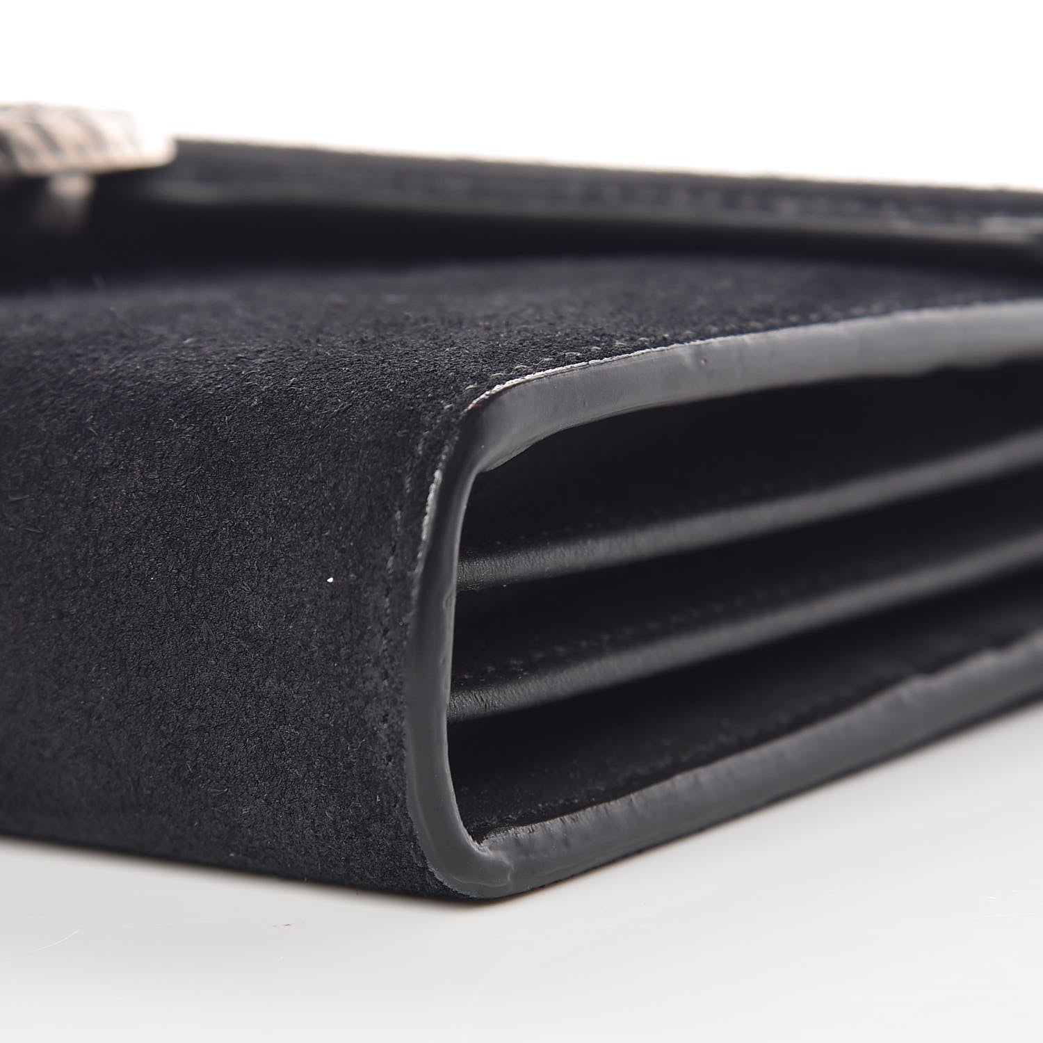 Gucci Suede Mini Dionysus Chain Wallet Black 6 of 12