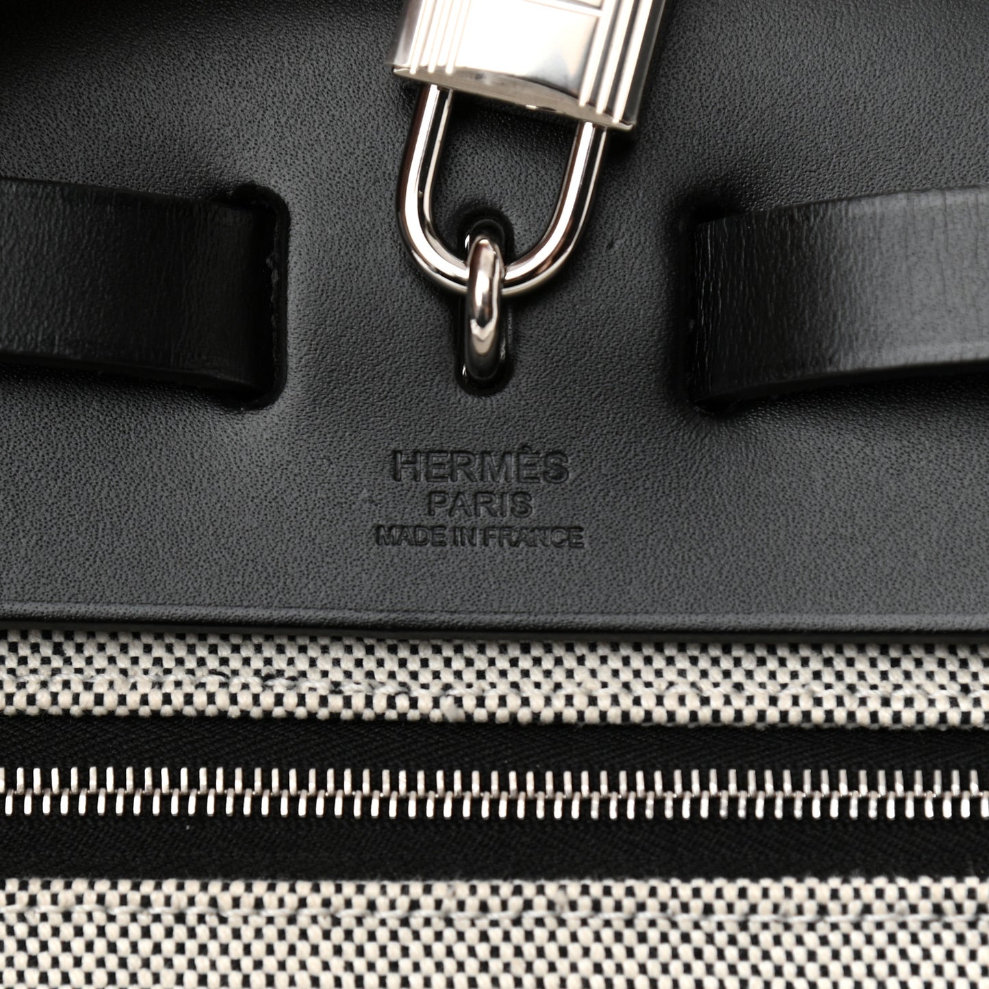Toile H Berline Vache Hunter Herbag Zip PM 31 Black Ecru