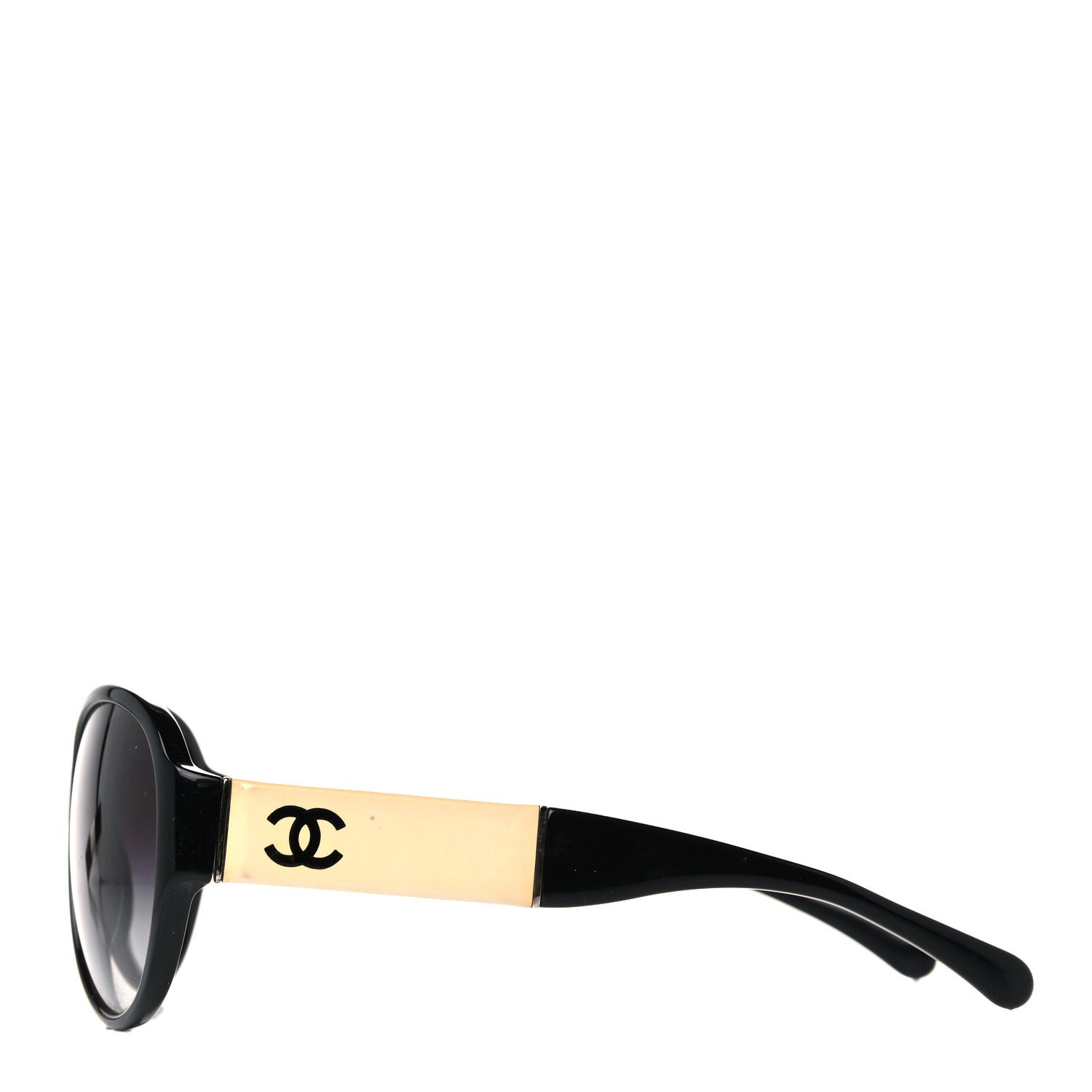 Chanel Acetate CC Sunglasses 5229Q Black White 3 of 10