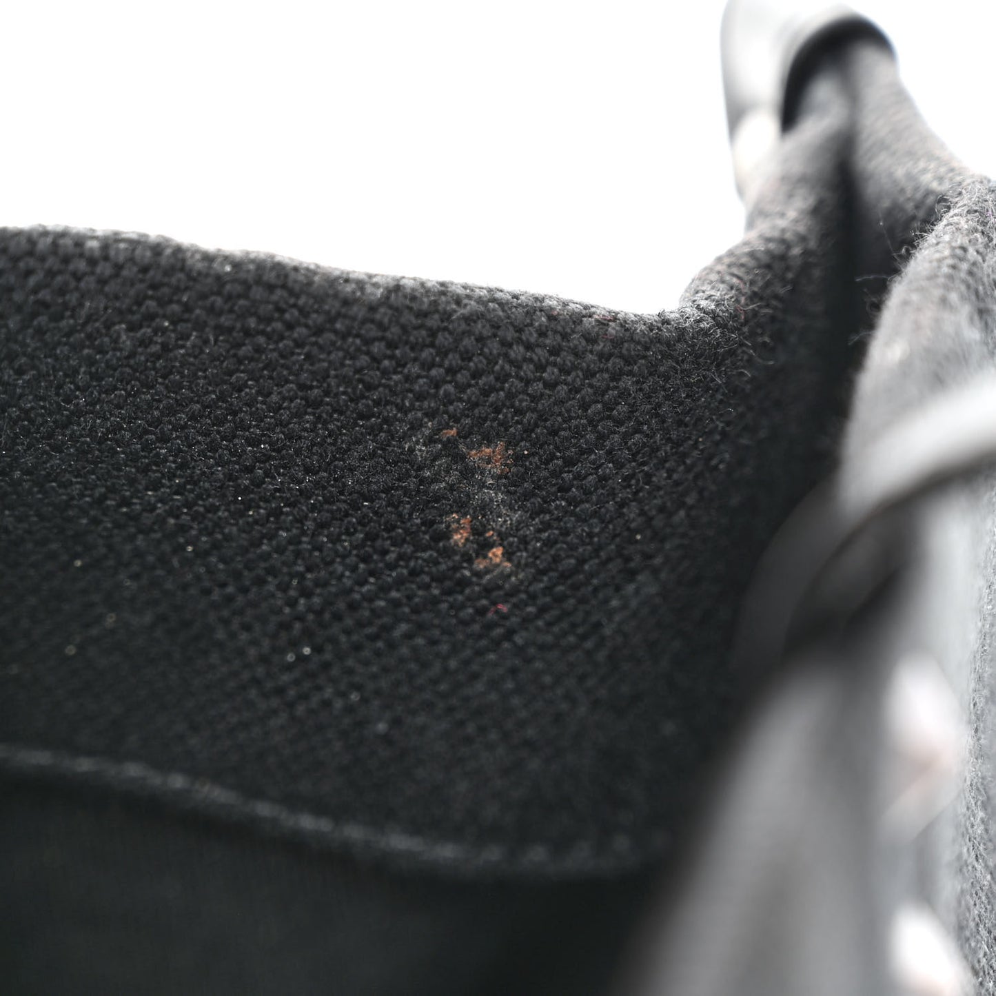 Canvas Calfskin VLTN Print Small Rockstud Tote Black