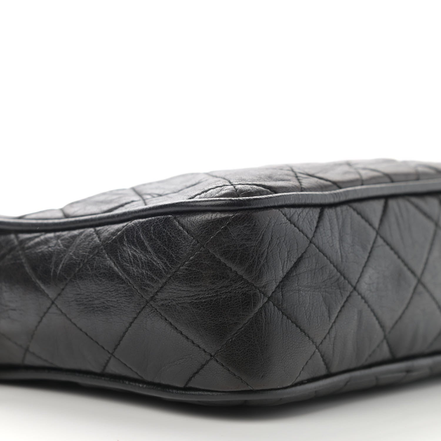 Chanel Lambskin Quilted CC Tassel Camera Case Black 10 of 12