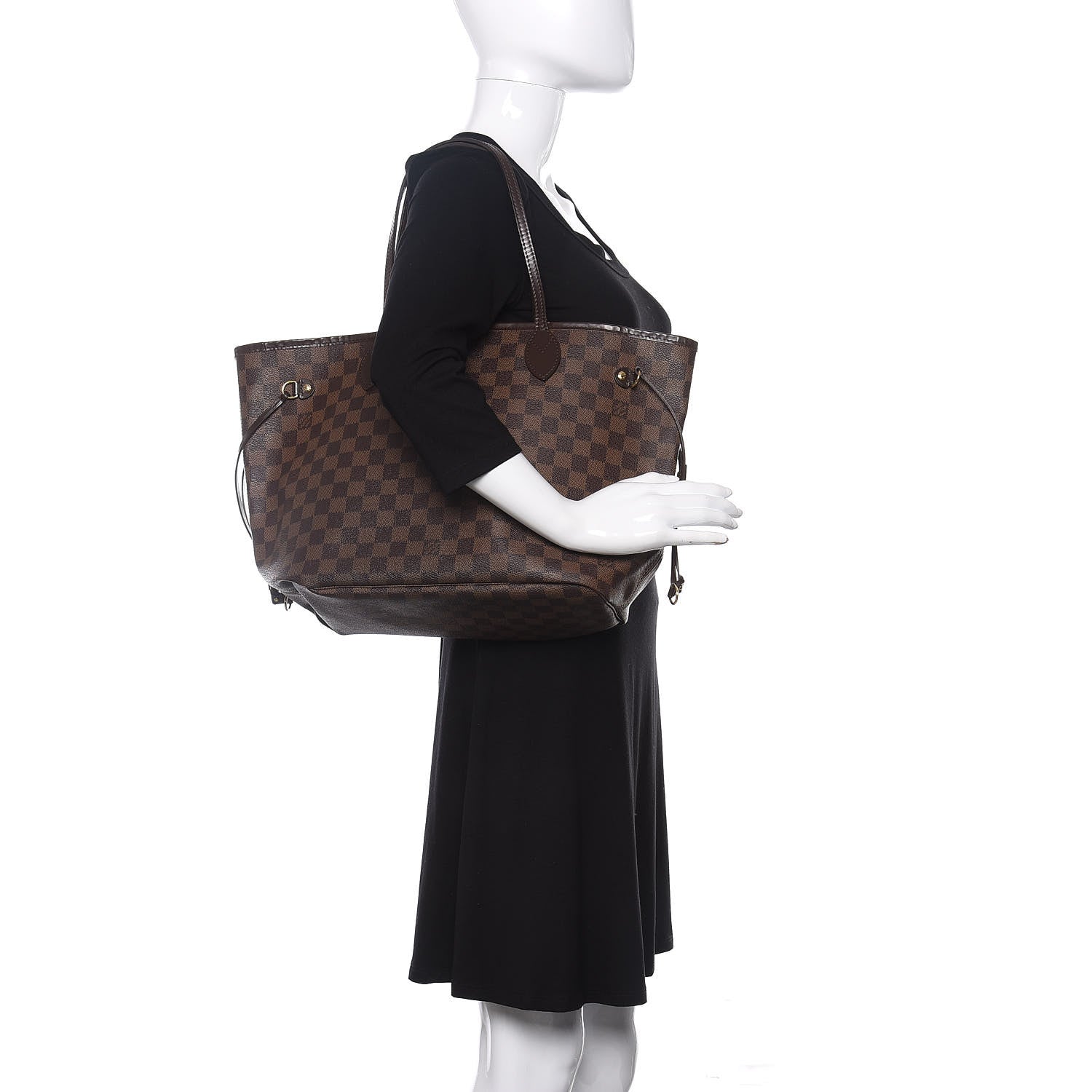 Louis Vuitton Damier Ebene Neverfull MM 2 of 8