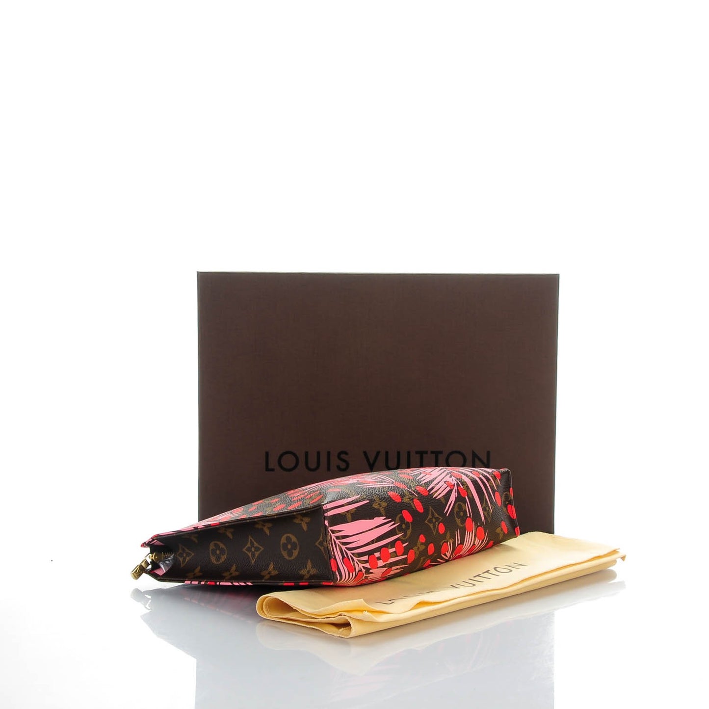 Monogram Jungle Dots Toiletry Pouch 26 Sugar Pink Poppy