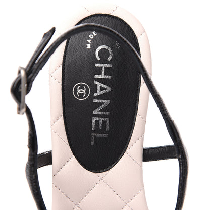 Chanel Patent Goatskin CC Thong Sandals 39 Black 5 of 8