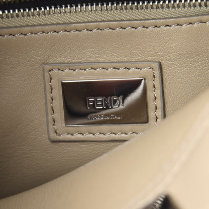 Fendi Nappa Ribbon Lace Up Mini Peekaboo Iconic Satchel Beige 8 of 12