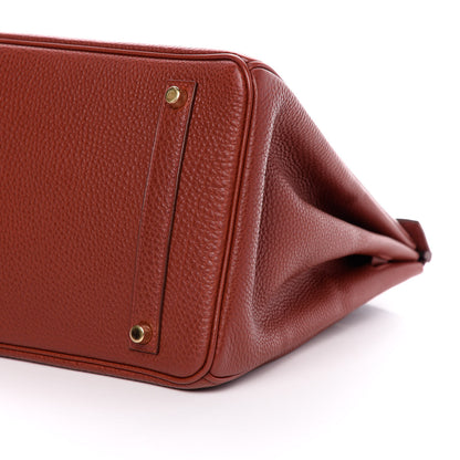 Hermes Togo Verso Birkin 35 Brique Ebene 9 of 9