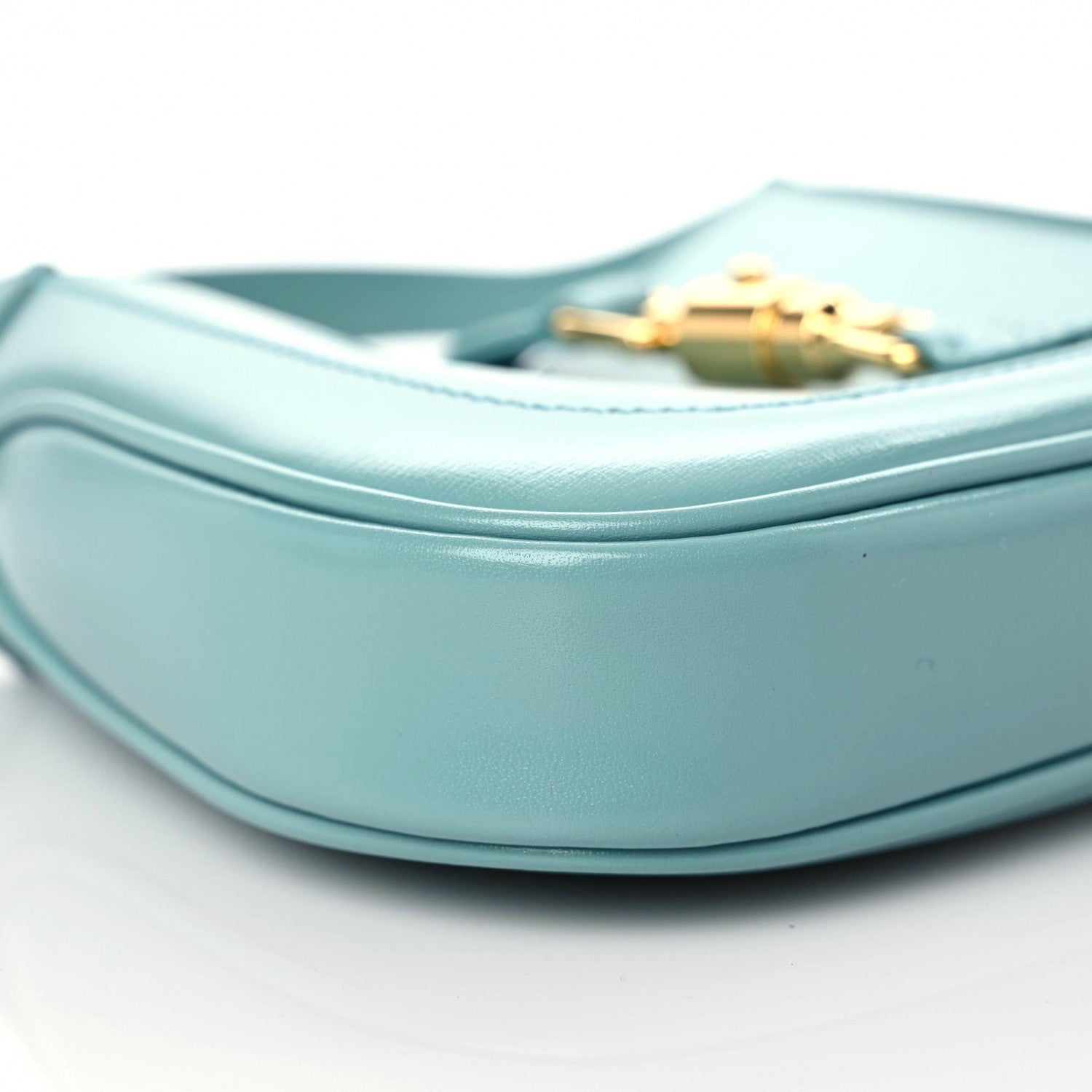 Gucci Boarded Dyana Lux Calfskin Mini Jackie 1961 Hobo Dusty Azure 4 of 8