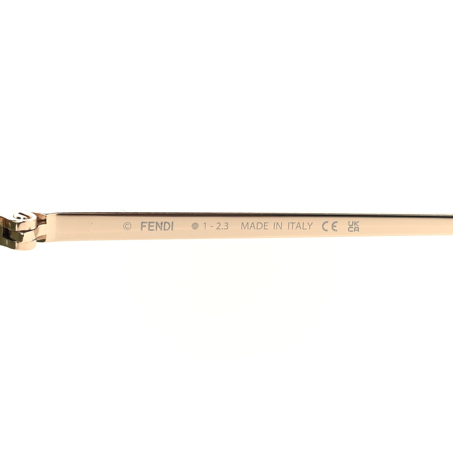 Fendi Metal Crystal Fendi First Shield Sunglasses FE4121US Gold 5 of 6