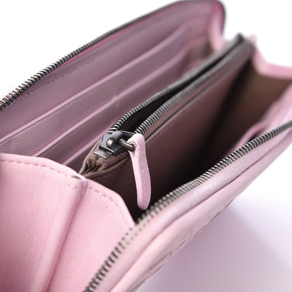 Bottega Veneta Nappa Intrecciato Zip Around Wallet Dragee 8 of 9