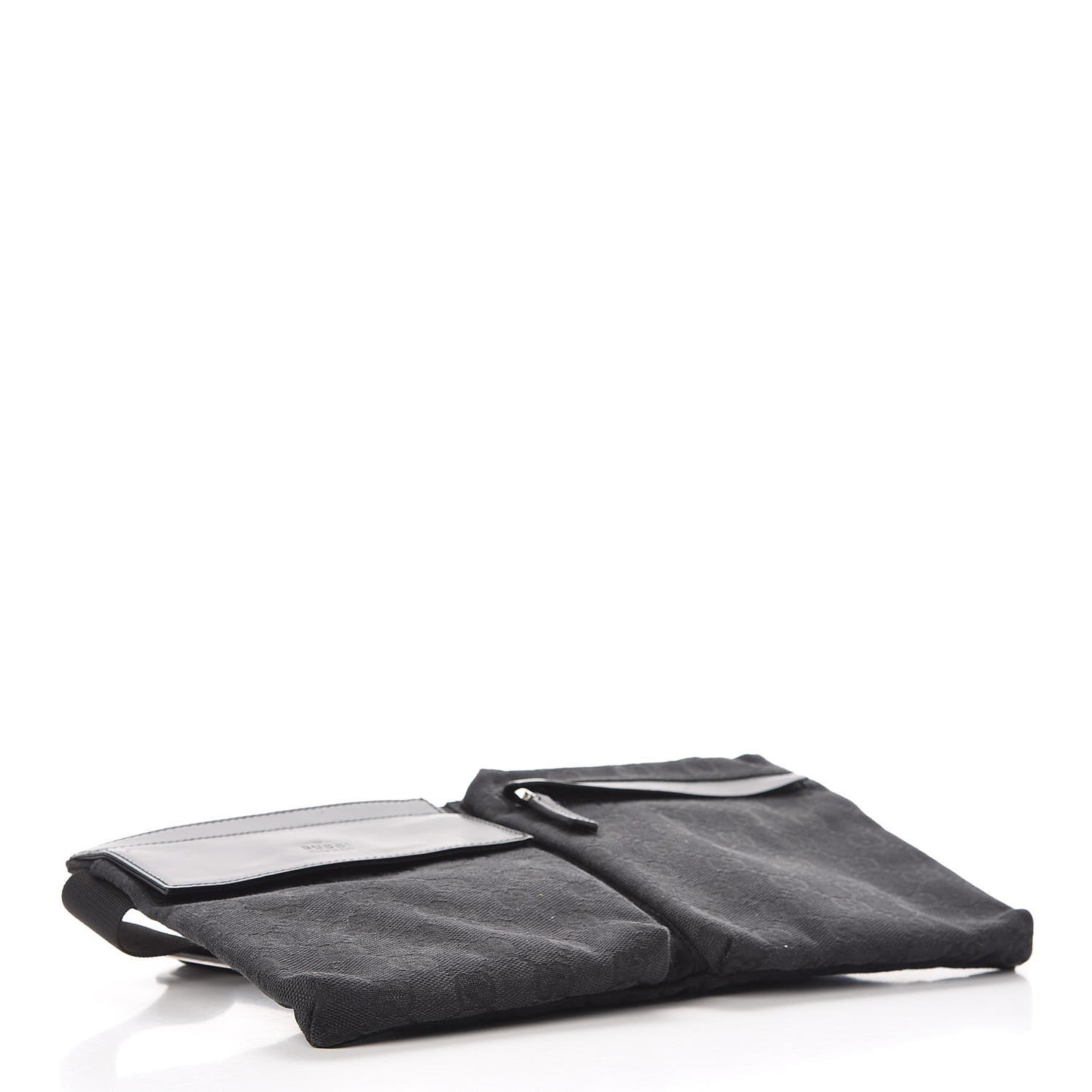 GG Monogram Double Pocket Belt Bag Black
