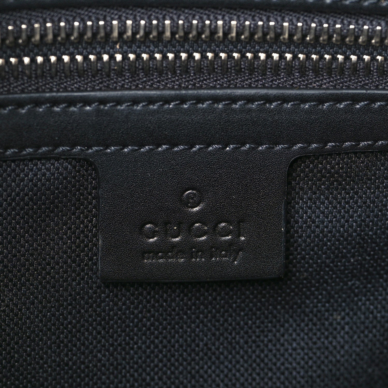 Gucci Soft GG Supreme Monogram Appia Calfskin Web East West Messenger Bag Black Grey 6 of 9
