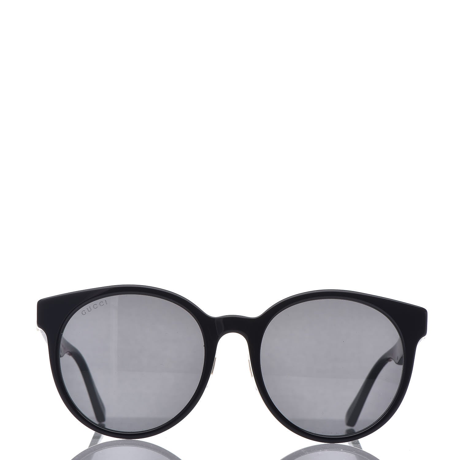 Gucci Acetate GG Web Round Eye Sunglasses GG0854SK Black 2 of 7