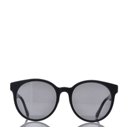 Gucci Acetate GG Web Round Eye Sunglasses GG0854SK Black 2 of 7