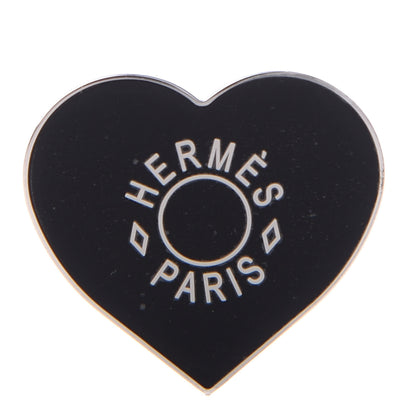 Hermes Palladium Coeur Scarf Ring Black 1 of 5
