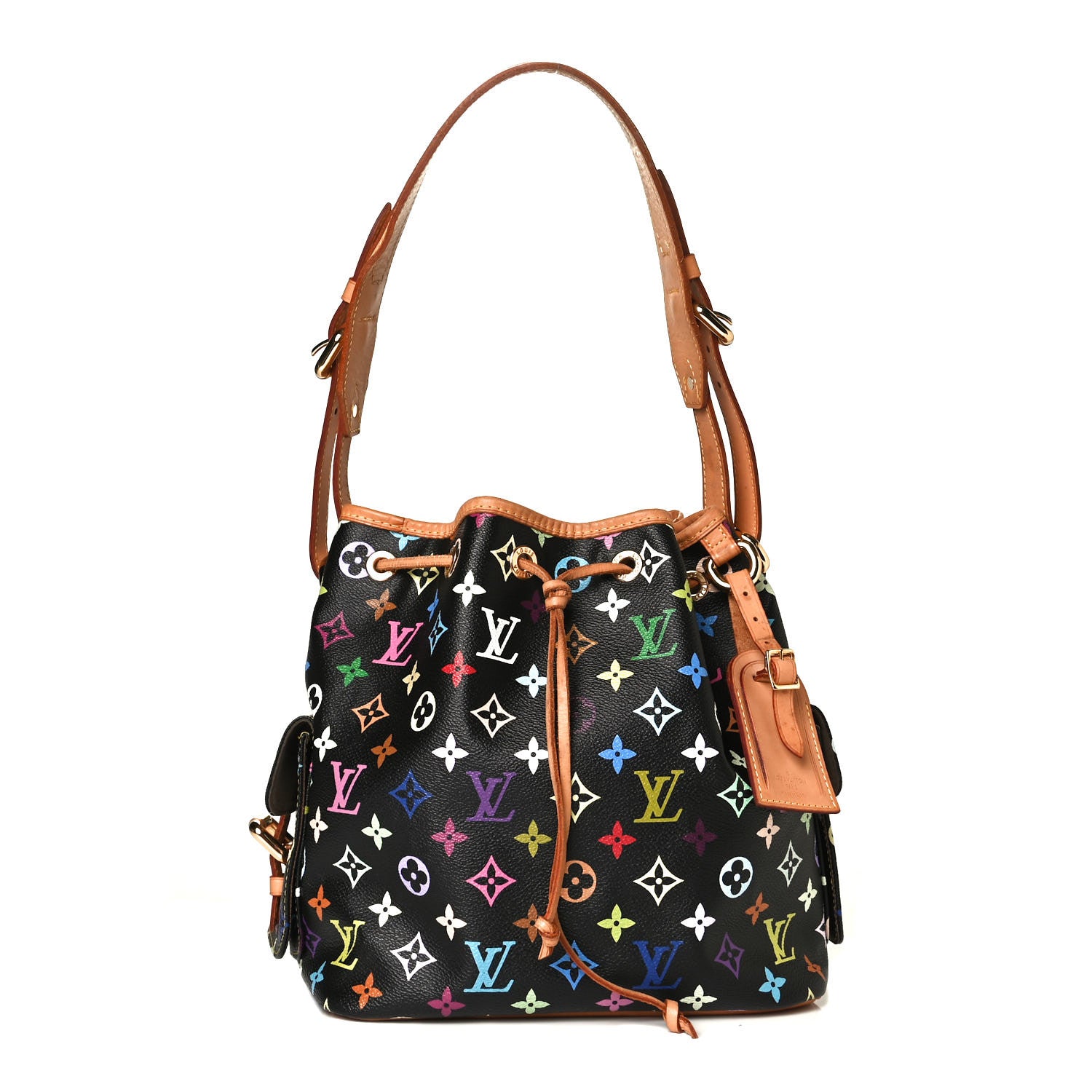 Louis Vuitton Monogram Multicolor Petit Noe Black 1 of 11