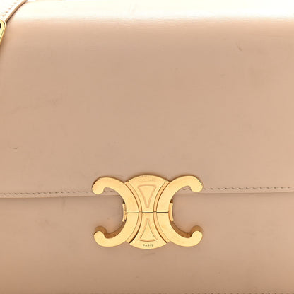 Celine Shiny Calfskin Medium Triomphe Nude 8 of 13