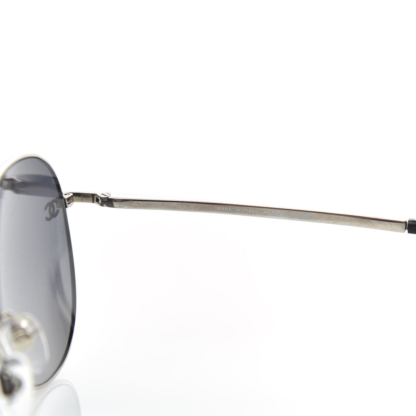 Polarized CC Aviator Sunglasses 4186-T-Q Silver