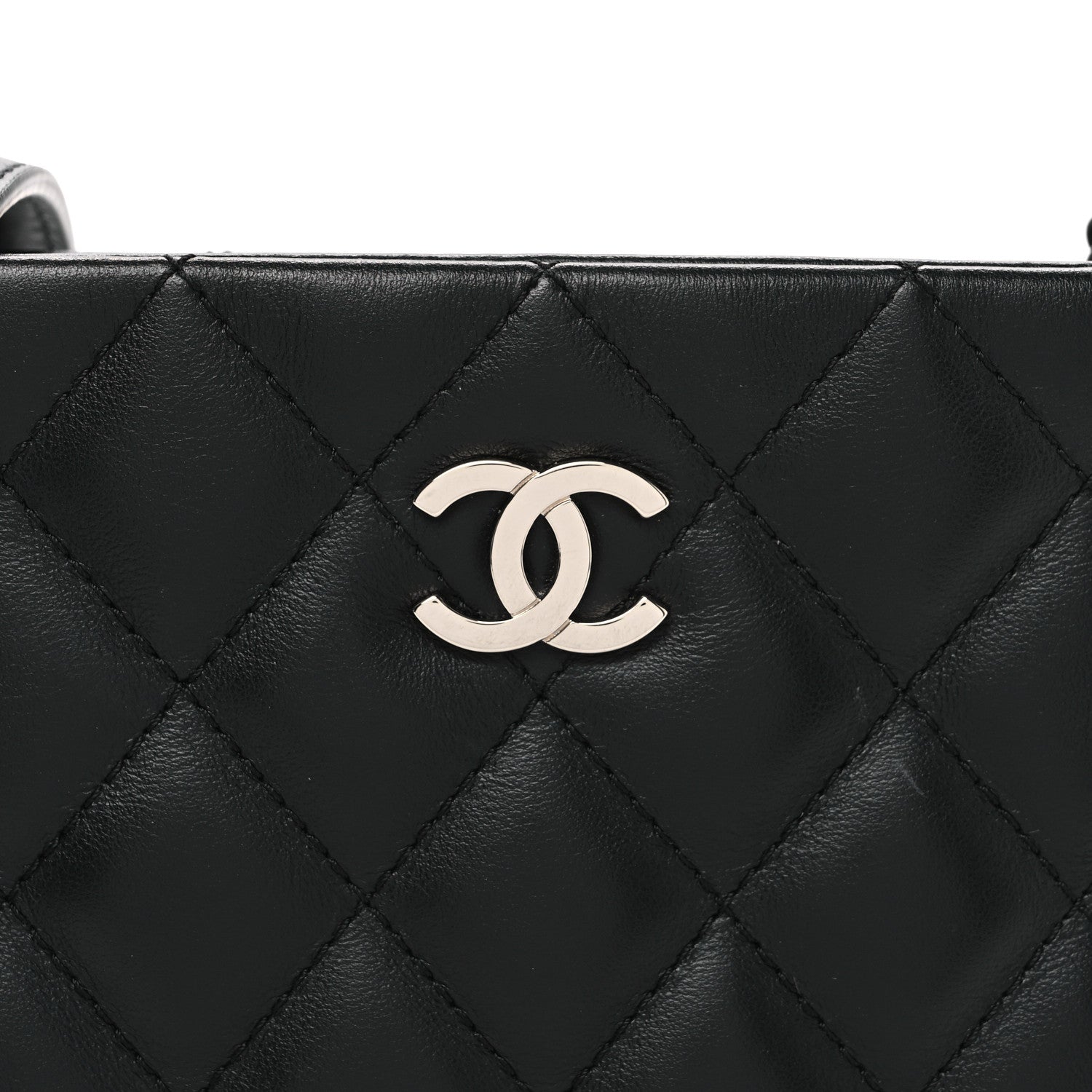 Chanel Lambskin Quilted Uniform Crossbody Bag Black 8 of 10