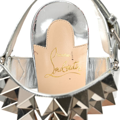Christian Louboutin Metallic Specchio Cybersandale 150 Pumps 36 Silver 7 of 7