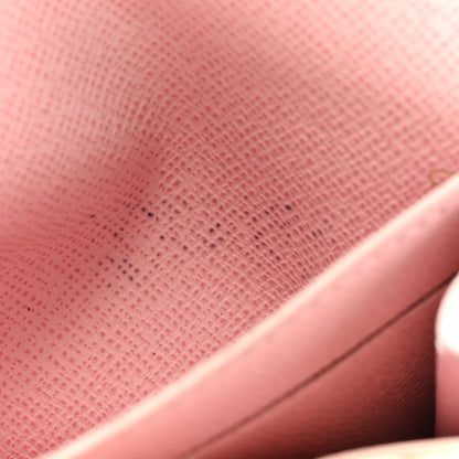 Louis Vuitton Damier Azur Rosalie Coin Purse Rose Ballerine 8 of 11