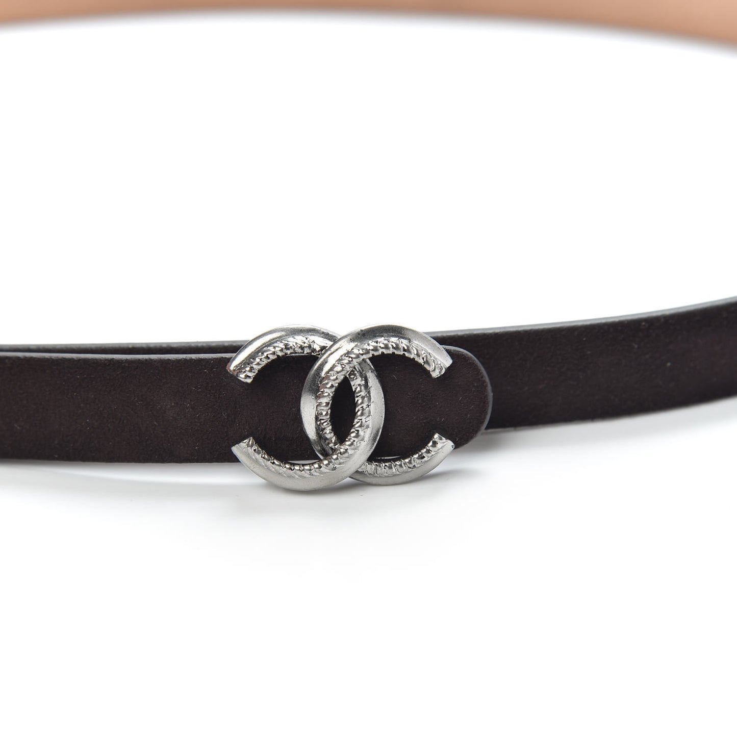 Suede CC Belt 95 38 Dark Brown