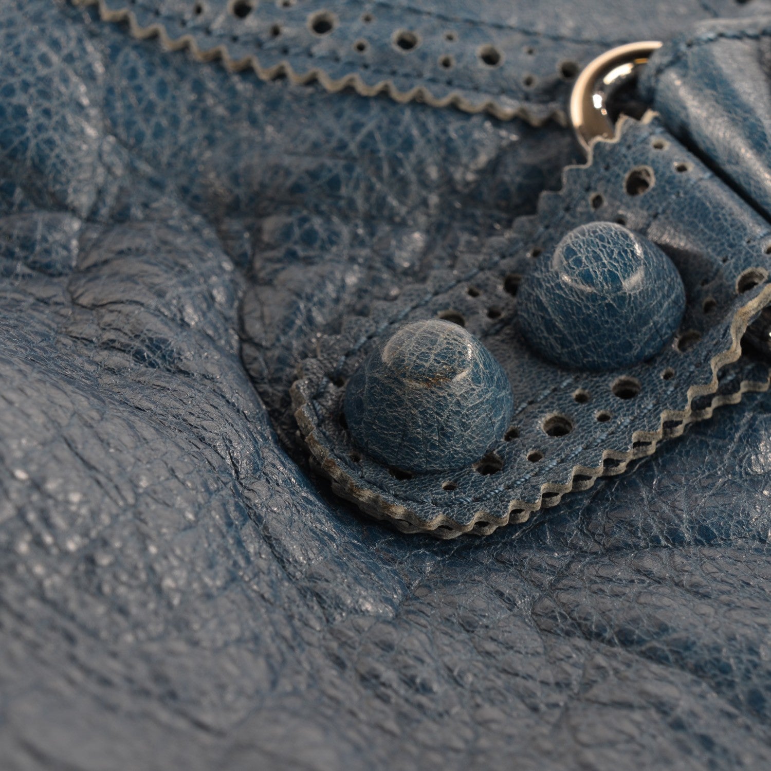 Balenciaga Agneau Giant Brogues Hardware City Bleu Cobalt Bleu Electric 11 of 11
