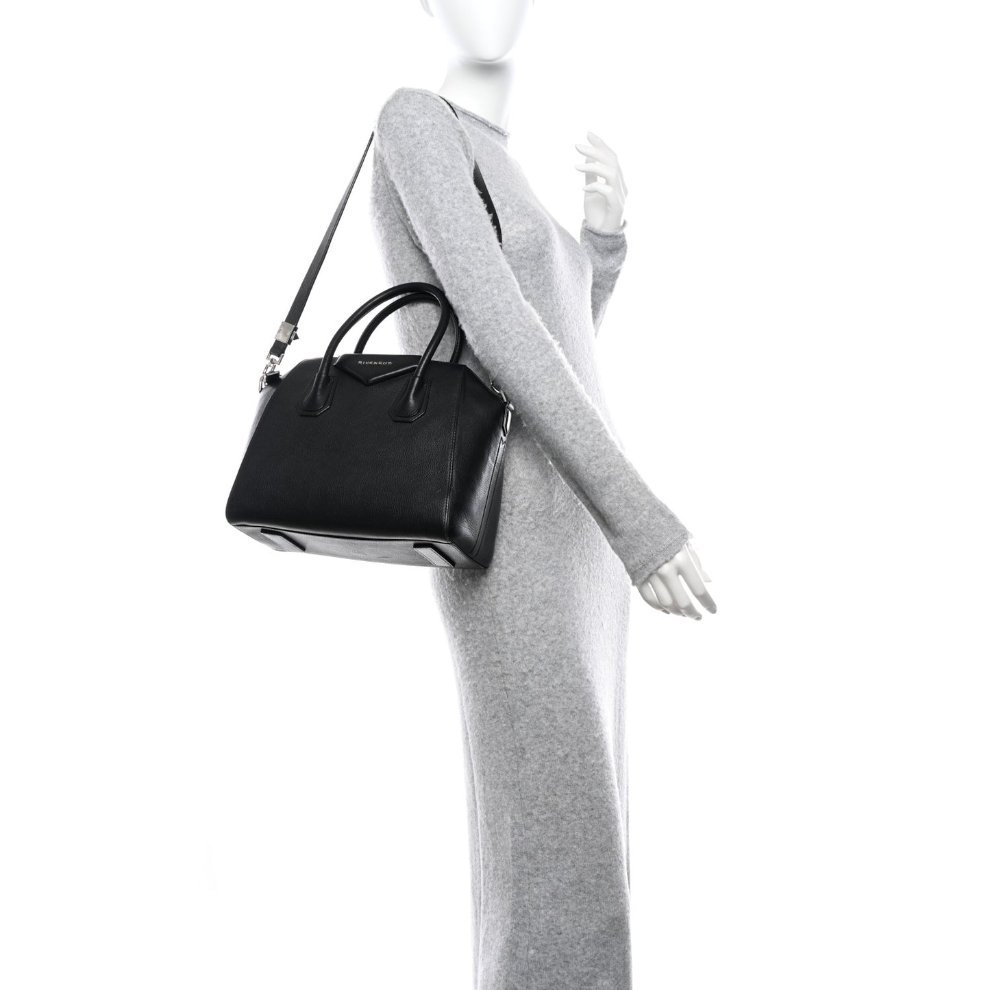 Sugar Goatskin Small Antigona Black