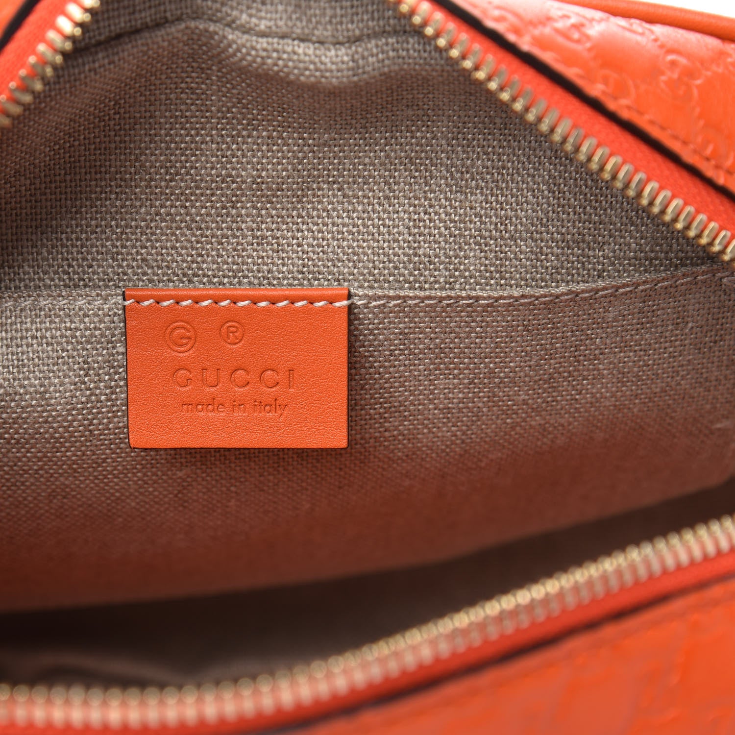 Gucci Soft Microguccissima Mini Bree Messenger Bag Sun Orange 6 of 10