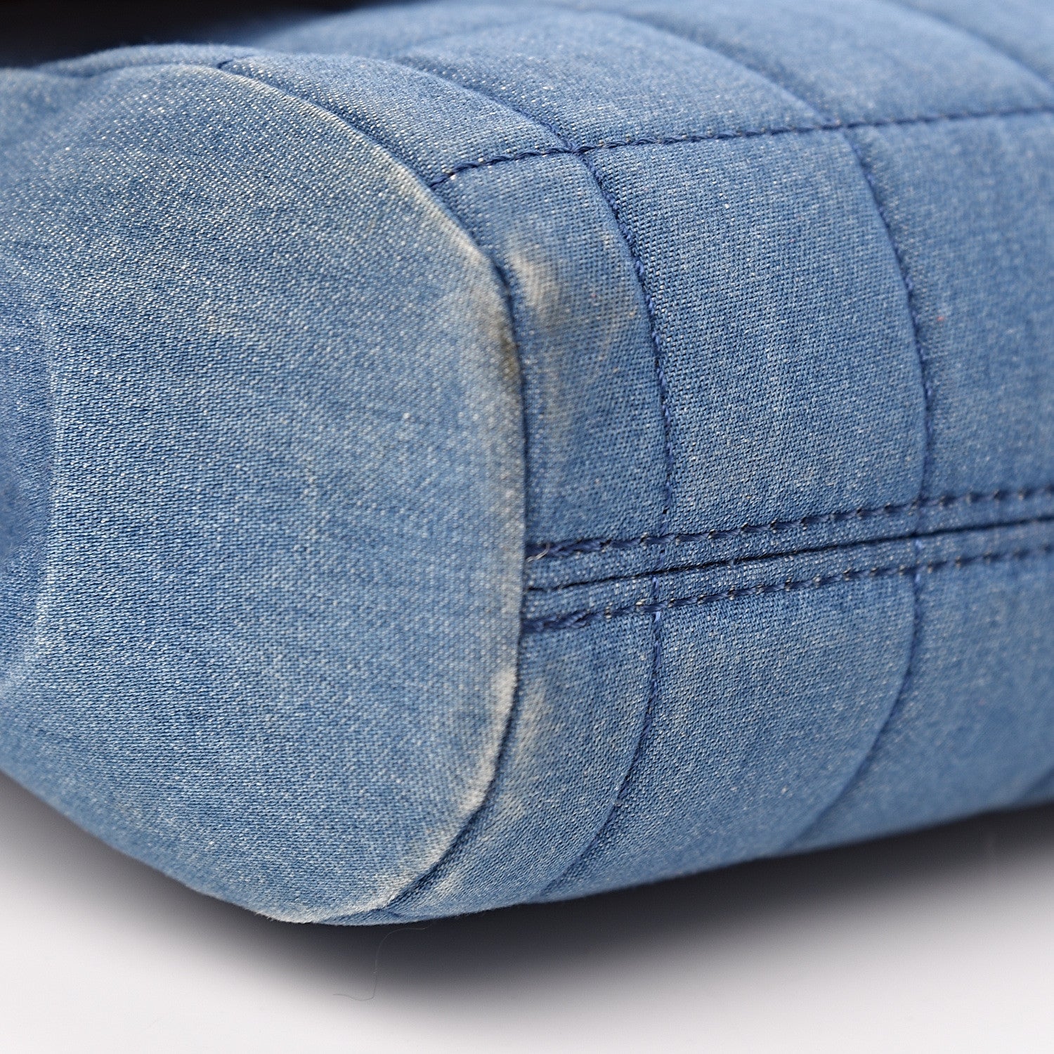 Chanel Denim Chocolate Bar Flap Blue 9 of 17