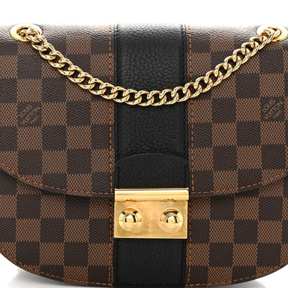 Louis Vuitton Damier Ebene Cuir Taurillon Wight Black 7 of 9