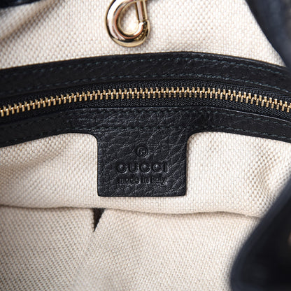 Gucci Pebbled Calfskin Medium Soho Chain Shoulder Bag Black 6 of 10