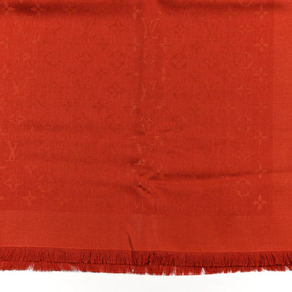 Louis Vuitton Silk Wool Monogram Shawl  Orient 3 of 3