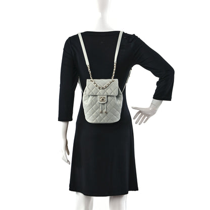 Chanel Caviar Quilted Mini Urban Spirit Backpack Light Blue 9 of 9