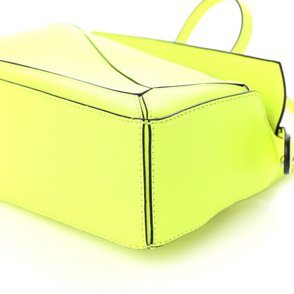 Loewe Calfskin Mini Puzzle Bag Neon Yellow 9 of 9