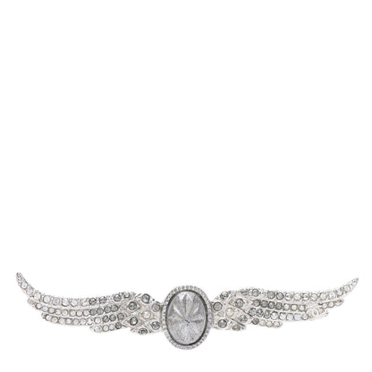 Chanel Crystal Wings Brooch Silver 1 of 5