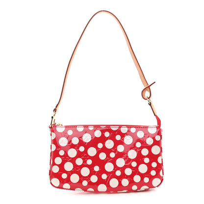Louis Vuitton Vernis Kusama Infinity Dots Pochette Accessories Red 1 of 9