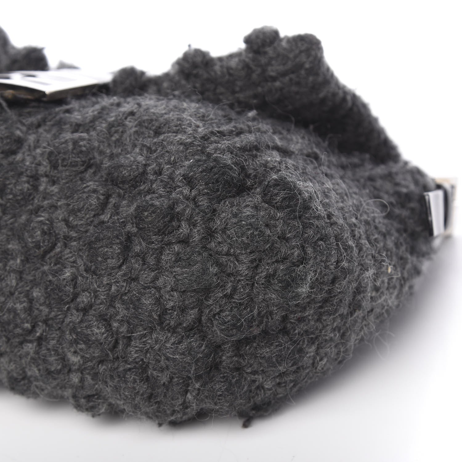 Fendi Woven Knit Baguette Grey 12 of 14