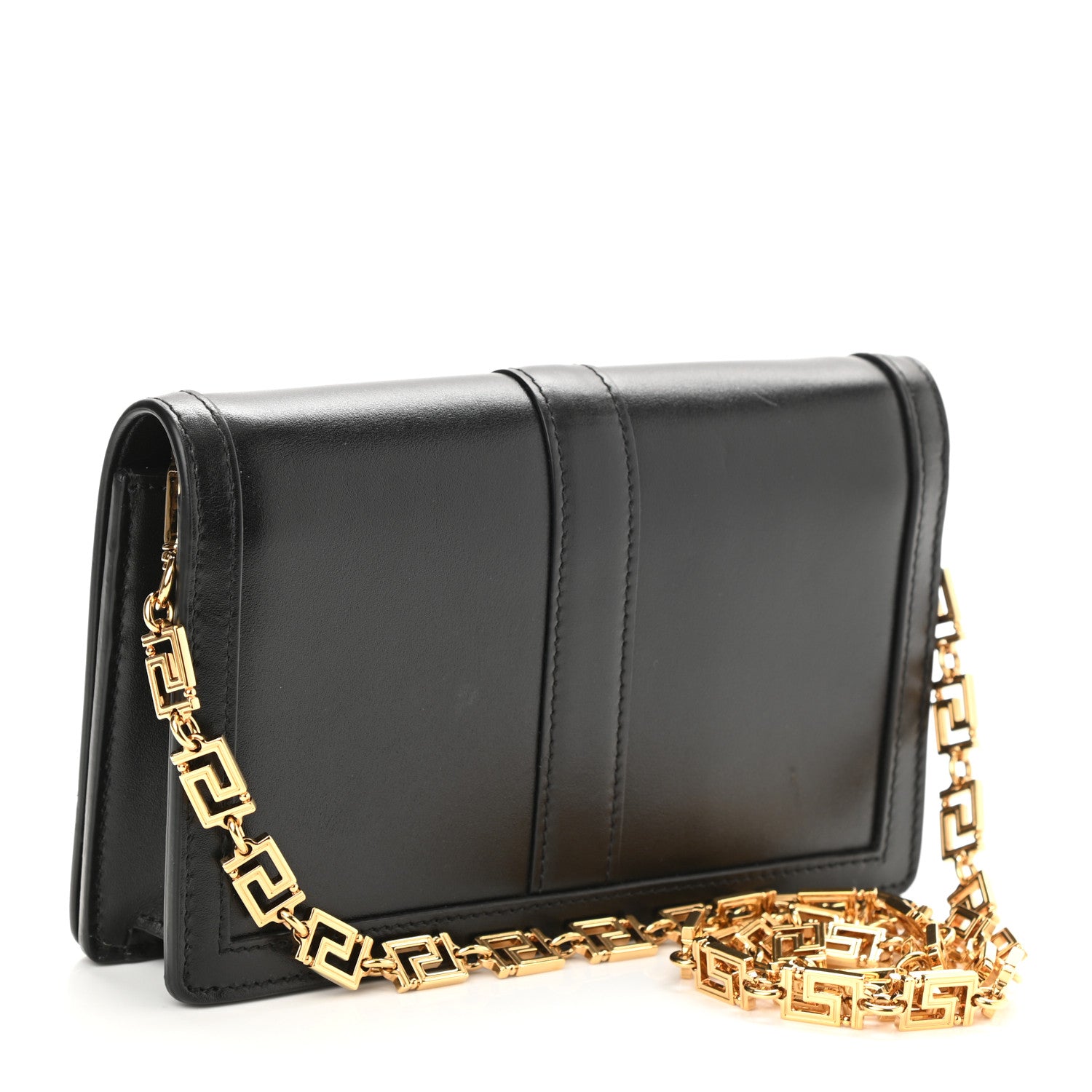 Versace Calfskin Greca Goddess Mini Bag Black 3 of 10