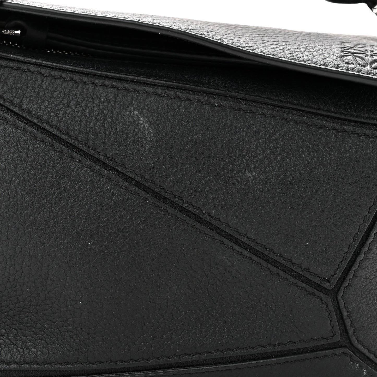 Calfskin Mini Puzzle Bag Black