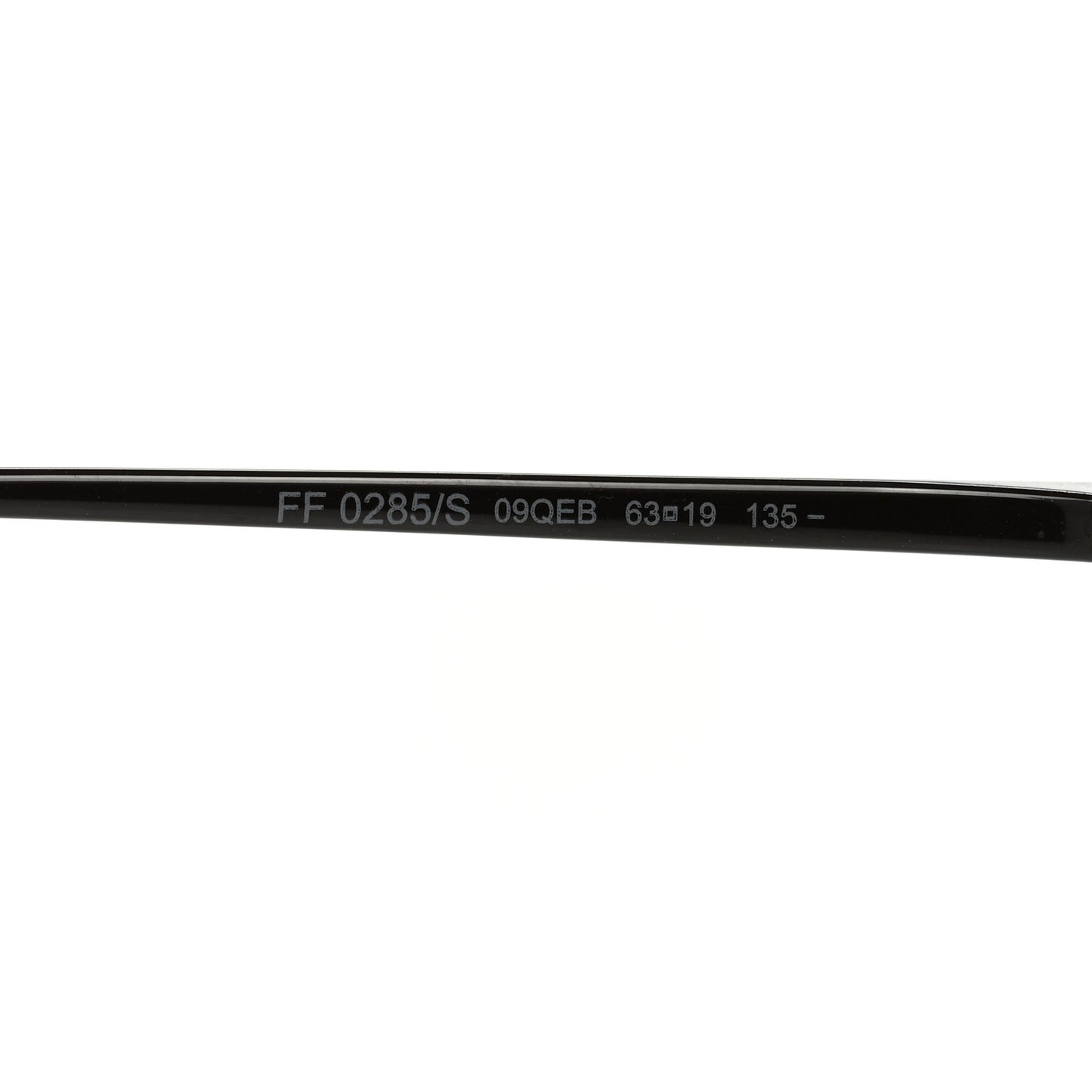 Metal F is Fendi Printed Run Away Round Frame Sunglasses FF 0285/S Black