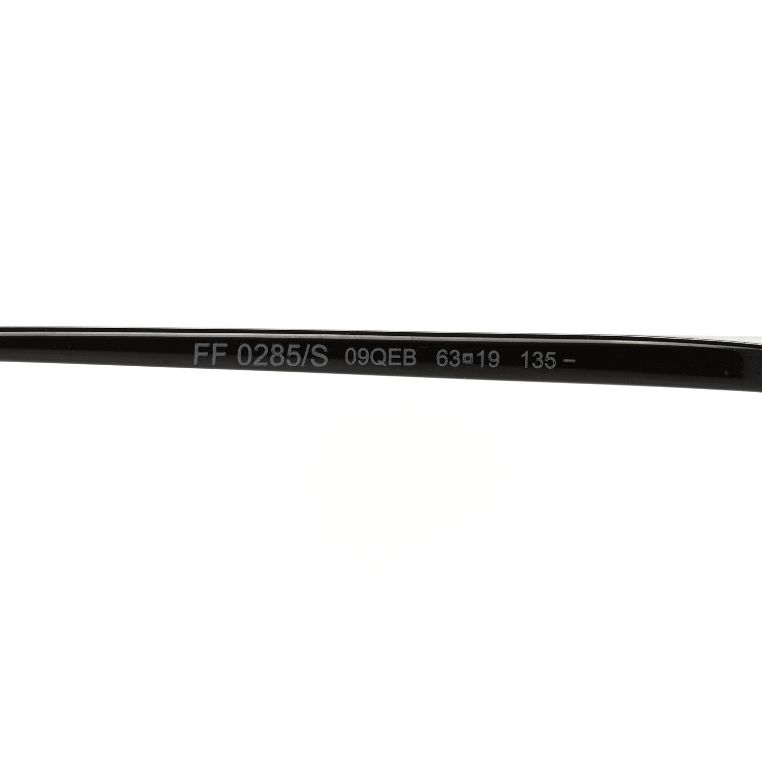 Fendi Metal F is Fendi Printed Run Away Round Frame Sunglasses FF 0285/S Black 5 of 8
