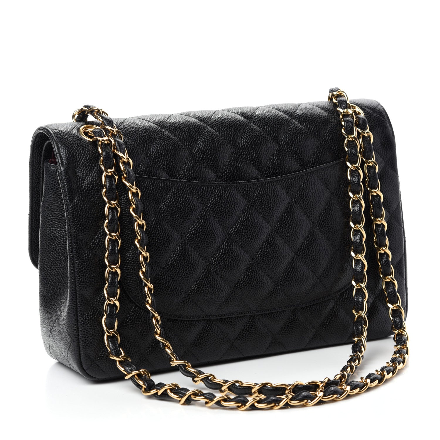 Chanel Caviar Quilted Jumbo Double Flap Black 3 of 11