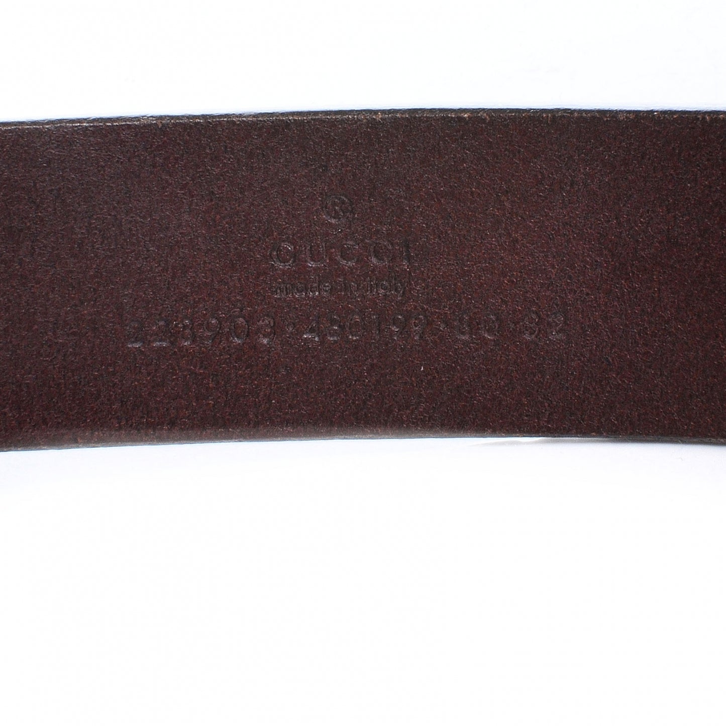 Guccissima Leather Belt 80 32 Brown