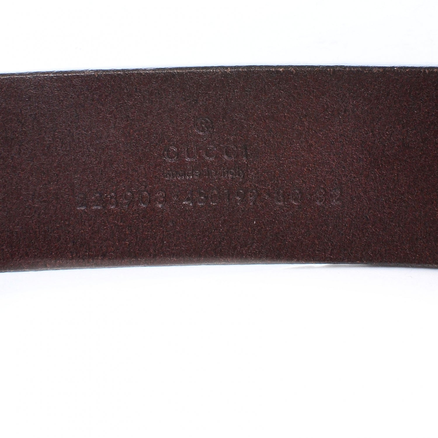 Gucci Guccissima Leather Belt 80 32 Brown 3 of 5