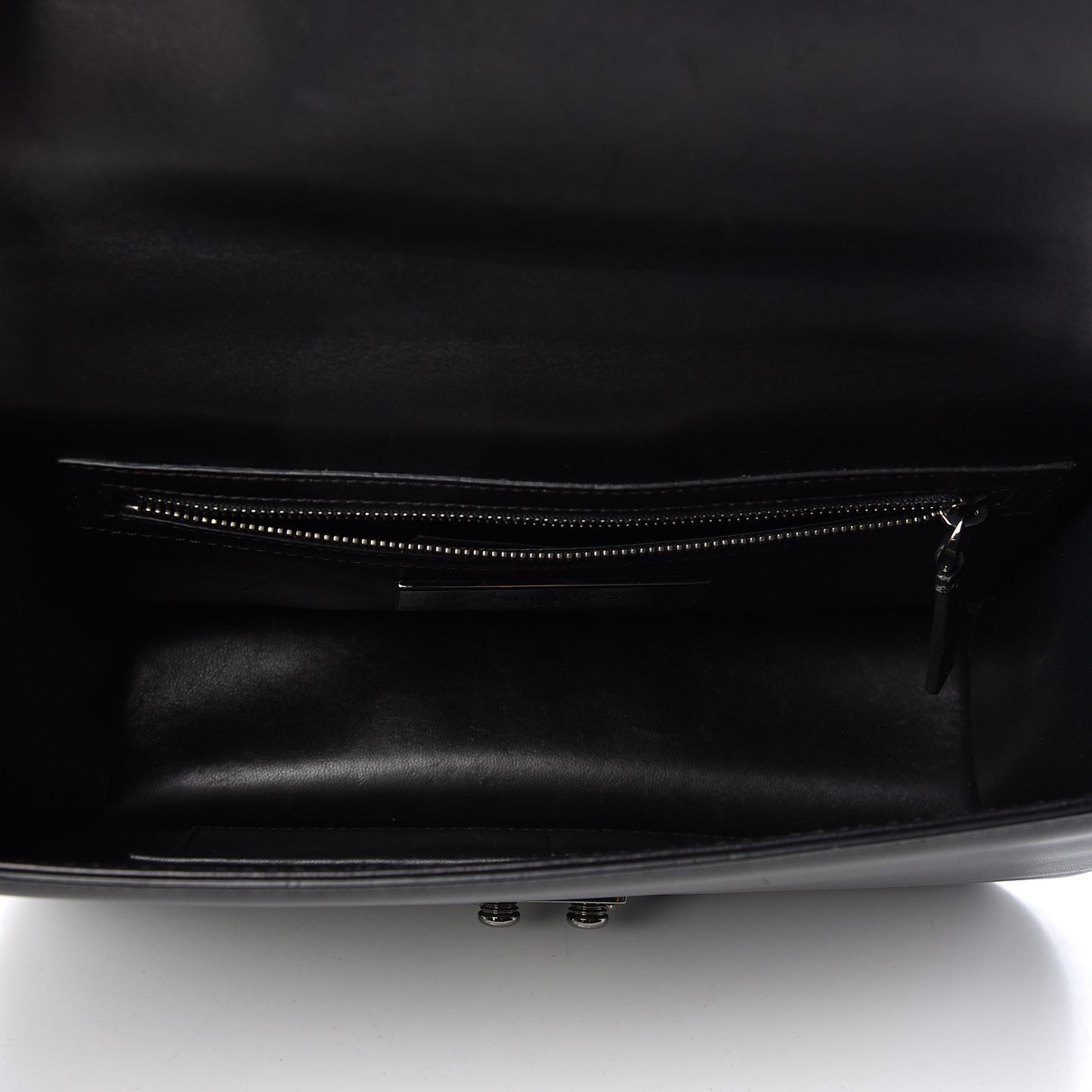 Vitello Medium Glam Lock Rockstud Flap Black