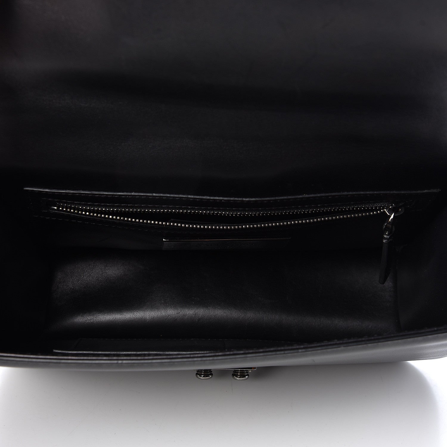 Valentino Garavani Vitello Medium Glam Lock Rockstud Flap Black 5 of 9
