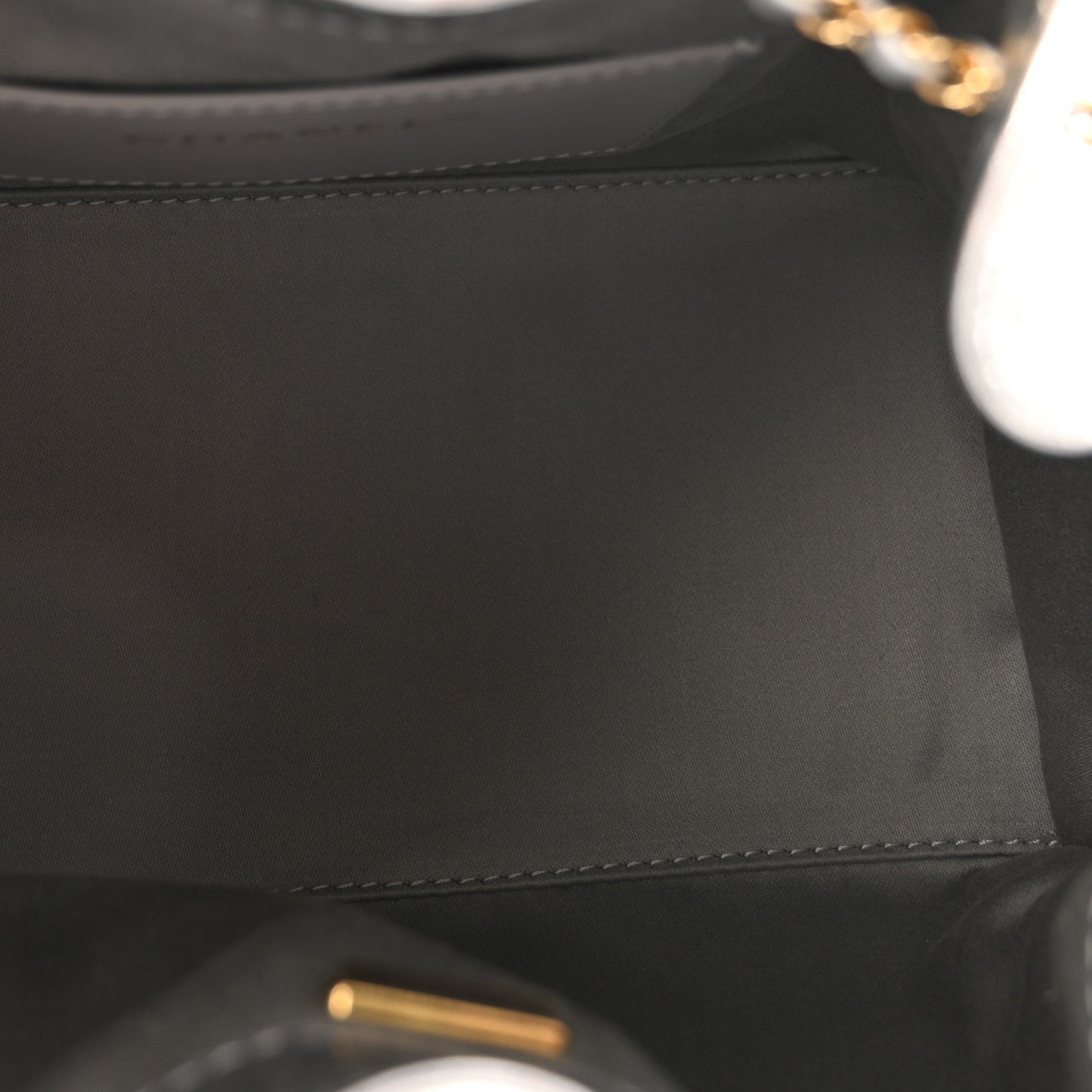 Metallic Aged Calfskin Quilted Small Chanel 25 Handbag Silvery