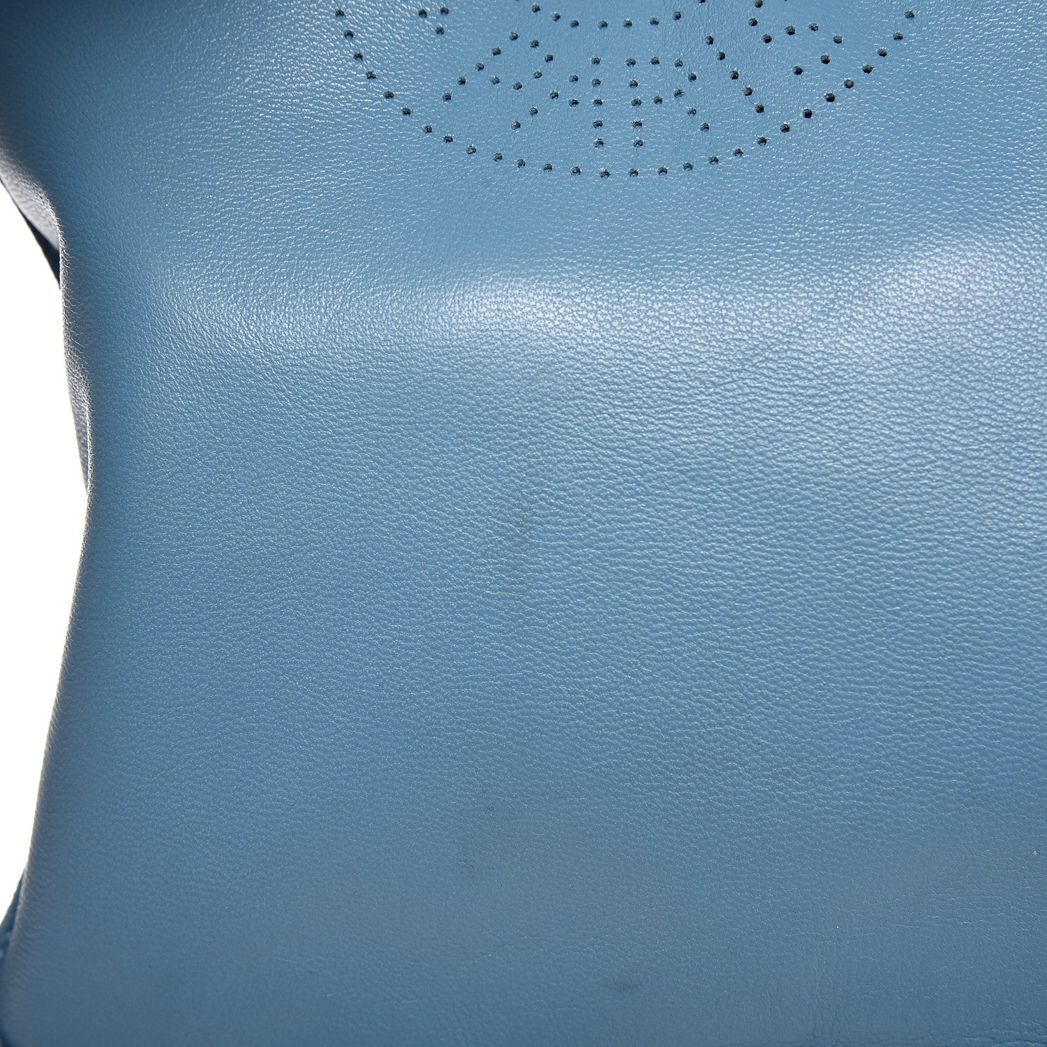 Hermes Lambskin Clou De Selle Pouch Blue Jean 10 of 11
