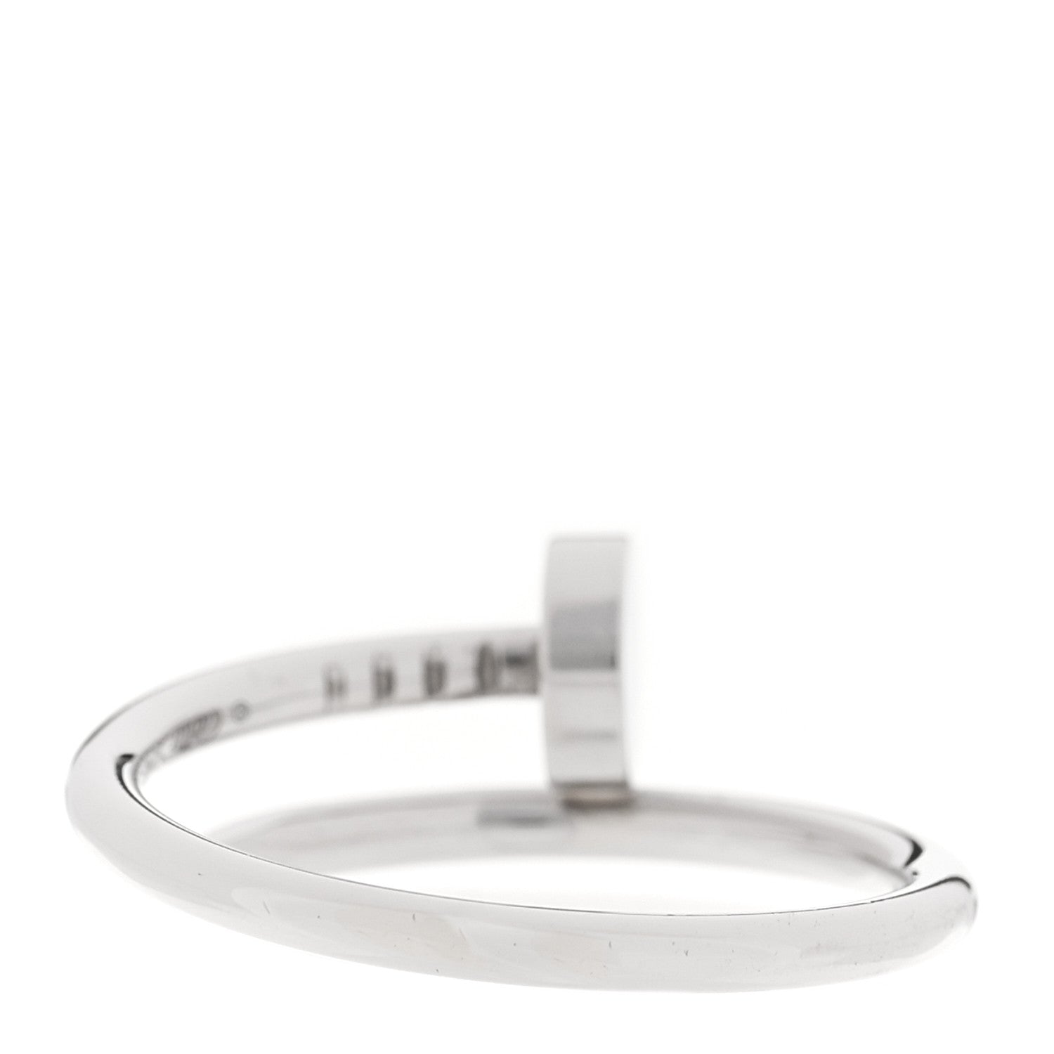 Cartier 18K White Gold Small Juste Un Clou Ring 52 6 3 of 6